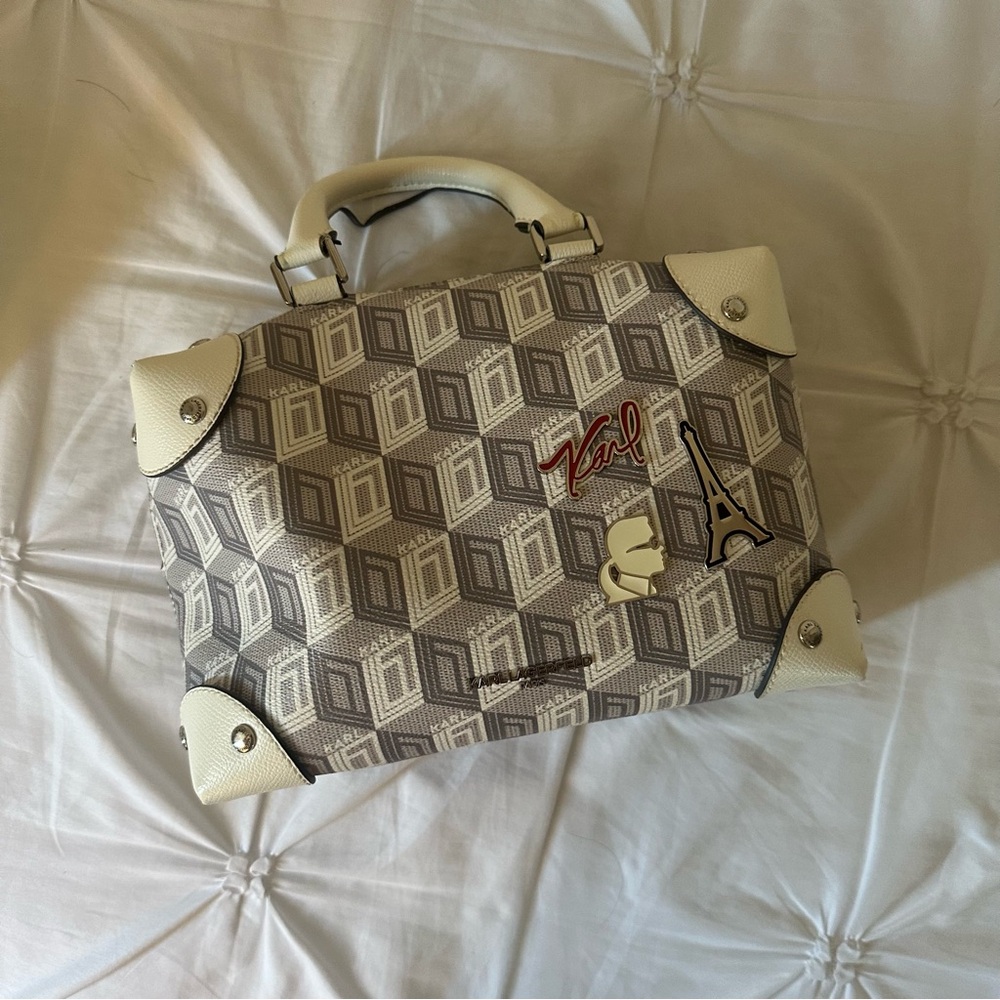 *Pre-Loved* Karl Lagerfeld White Bag